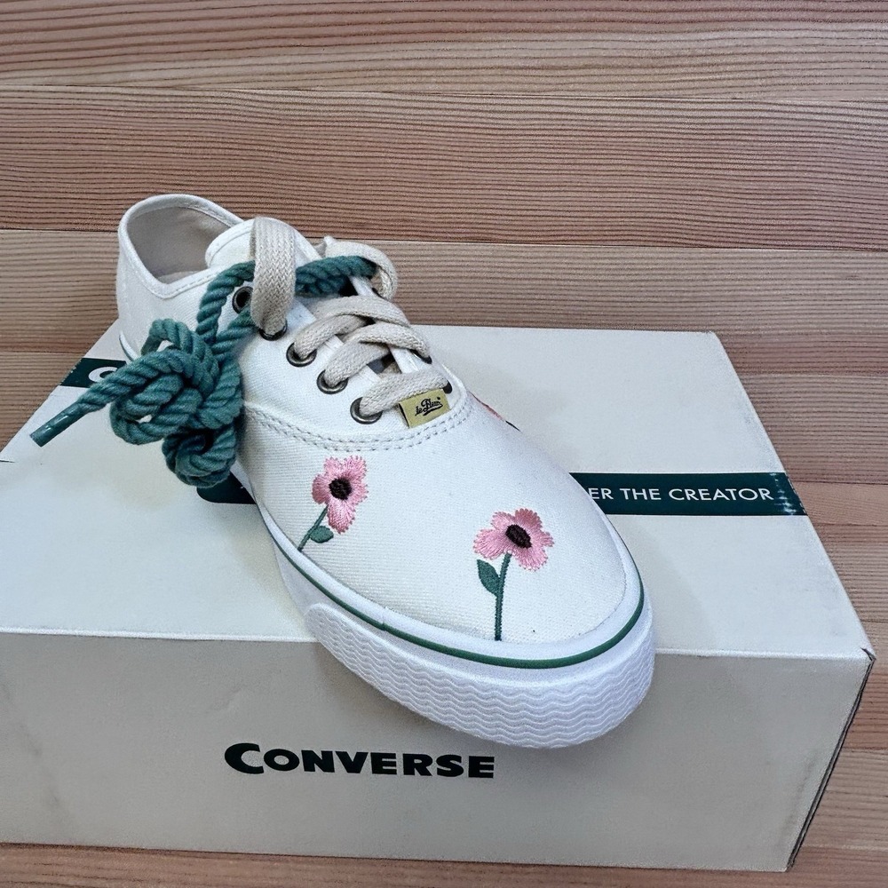 Converse Naut-1 GOLF le FLEUR Tyler The Creator Low Top Sneaker Flowers Nautical